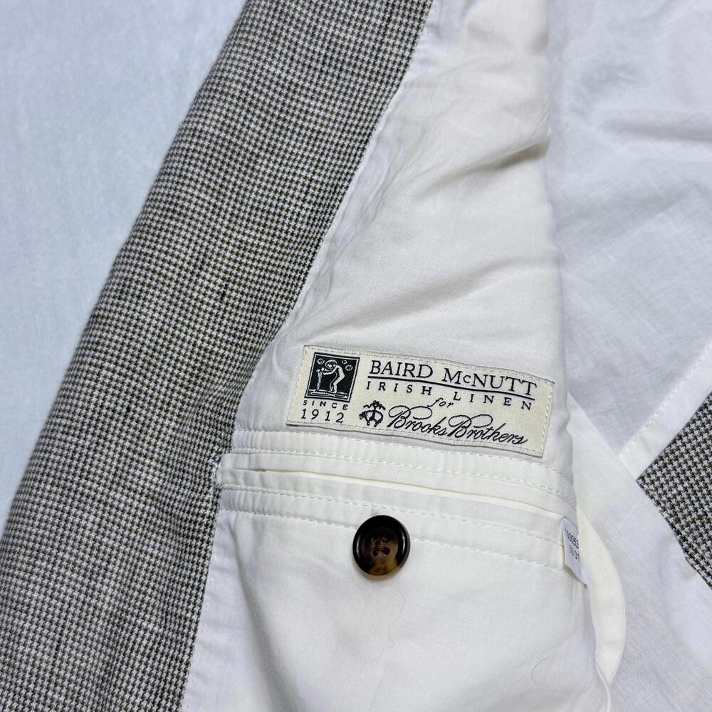 Brooks Brothers "Milano" "Baird McNutt" Irish Linen Sport Coat Blazer Mens 39R